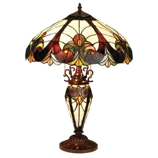 Tiffany style Victorian style 2+1 lamp table lamp